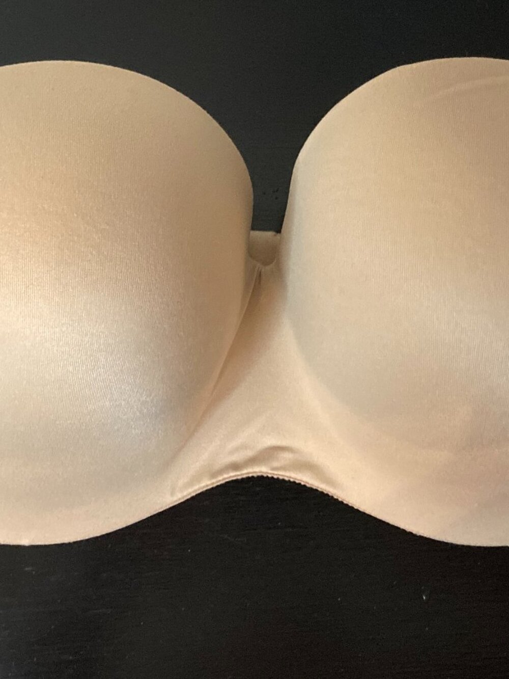 Victoria's Secret Beige "Body By Victoria" Strapless Underwire Bra - Size 38DDD